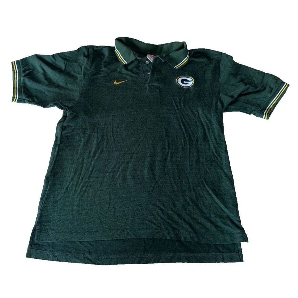 Nike Green Bay Packers Vintage Polo Shirt Proline Men’s Large
